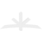 Ekena Millwork Alberta Architectural Grade PVC Gable Bracket, 84"W x 35"H x 6"D x 6"F, 10/12 Pitch GBP084X35X0606ALB00 - alternate 2